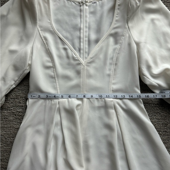 White Bridal Jumpsuit/Dress - Medium - Picture 9 of 11
